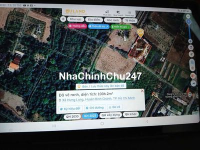 CHỦ CẦN BÁN GẤP LÔ ĐẤT QL 50.HƯNG LONG BÌNH CHÁNH TPHCM 