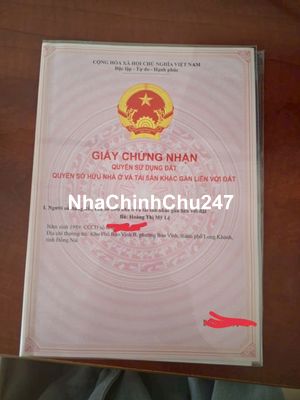 ĐẤT Ở BẢO VINH /LONG KHÁNH- SỔ CHÍNH CHỦ- BUÔNG SỔ- THỎA THUẬN NHẸ