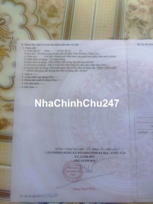 CHÍNH CHỦ CẦN BÁN NHÀ VƯỜN TẠI HÒA LONG, TP. BÀ RỊA – SỔ HỒNG RIÊNG