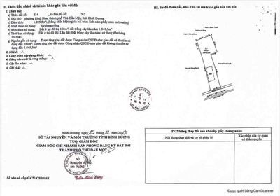 CHÍNH CHỦ CẦN BÁN ĐẤT PHƯỜNG ĐỊNH HÒA – THỦ DẦU MỘT, BÌNH DƯƠNG