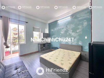 STUDIO Ban Công Gần Parc Mall,Cầu Chữ Y,Mặt Tiền,Full NT- HF