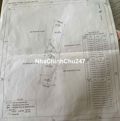 Bán 5.1 sào đất Tân Hà - Hàm Tân chỉ 450 triệu sổ riêng chính chủ
