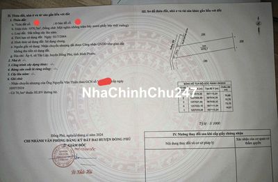 CHÍNH CHỦ BÁN 1.070,7M² ĐẤT ĐỒNG PHÚ, BÌNH PHƯỚC – SỔ HỒNG CHÍNH CHỦ