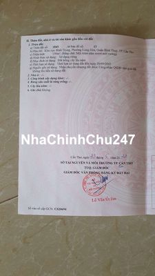 Bán đất ở đô thị , chính chủ