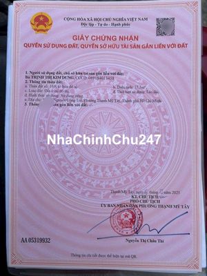 chính chů bán nhà nguyên công trư phương 19