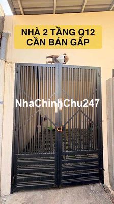 CHỦ CẦN BÁN GẤP NHÀ 2 TẦNG NGAY HIỆP THÀNH CITY -QUẬN 12 - CHỈ 3,6 TỶ