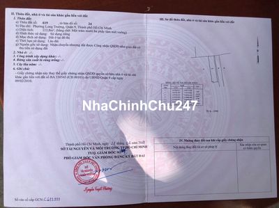 Chính chủ cần bán lô đất đẹp khu trung tâm Q9,TP.HCM