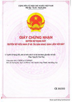 BÁN ĐẤT CHÍNH CHỦ MẶT TIỀN QL51 - 11M DIỆN TÍCH 571 M2