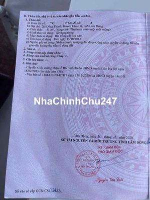 chính chủ bán mảnh đất ven Đà Lạt